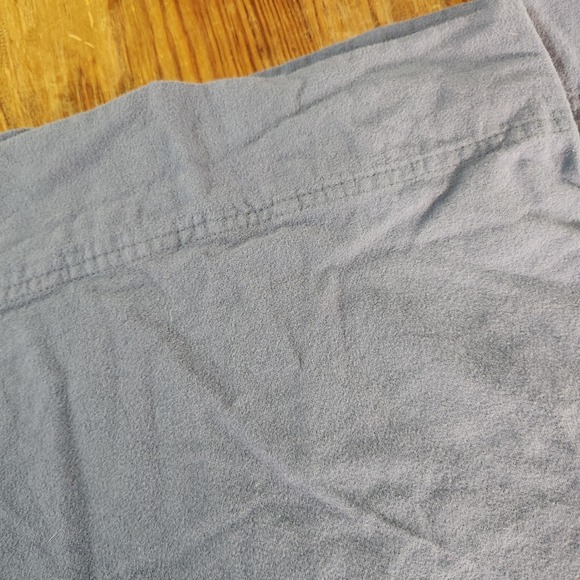 L.L. Bean 100% Organic Cotton Blue Flannel Fitted & Flat Sheet Set Full Size - Picture 5 of 8